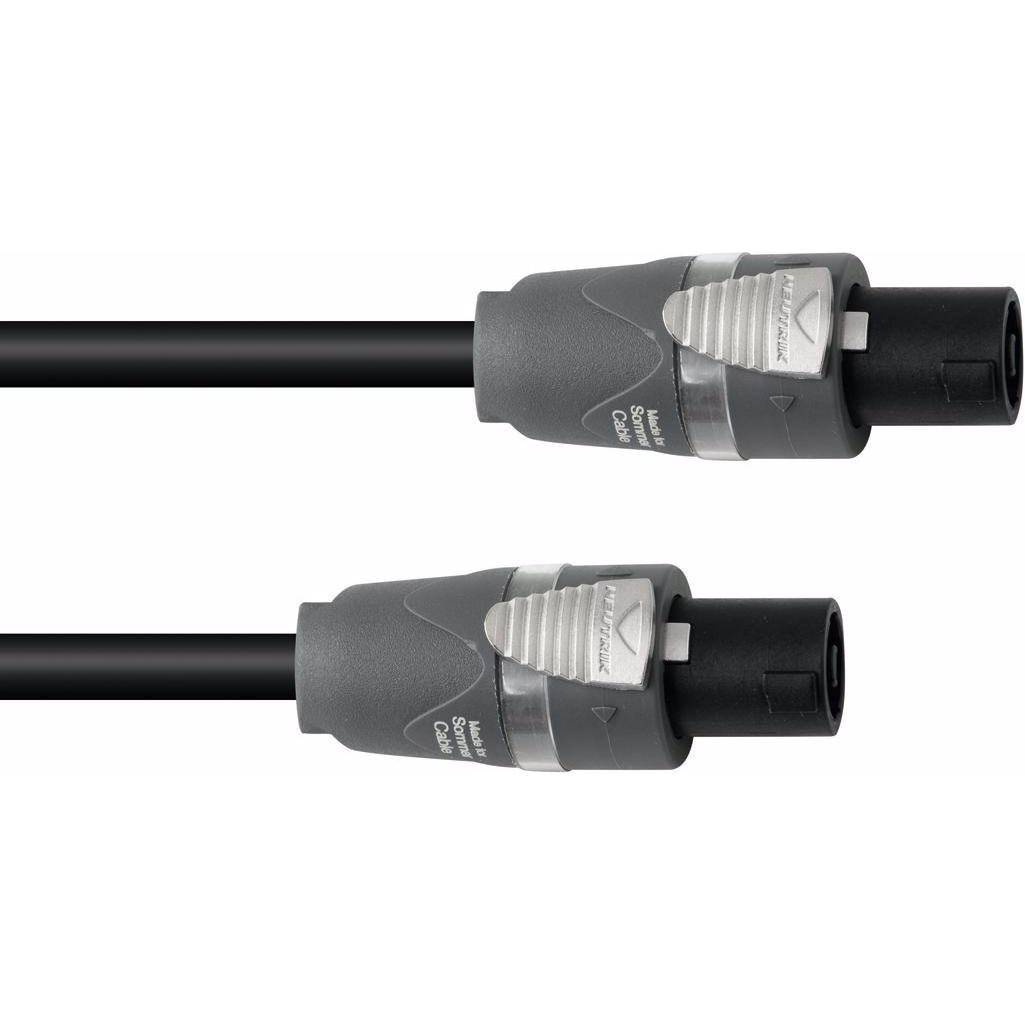 Sommer Cable Lautsprecherkabel Speakon 2x2,5 20m sw (20 m, 2.50 mm²), Lautsprecherkabel