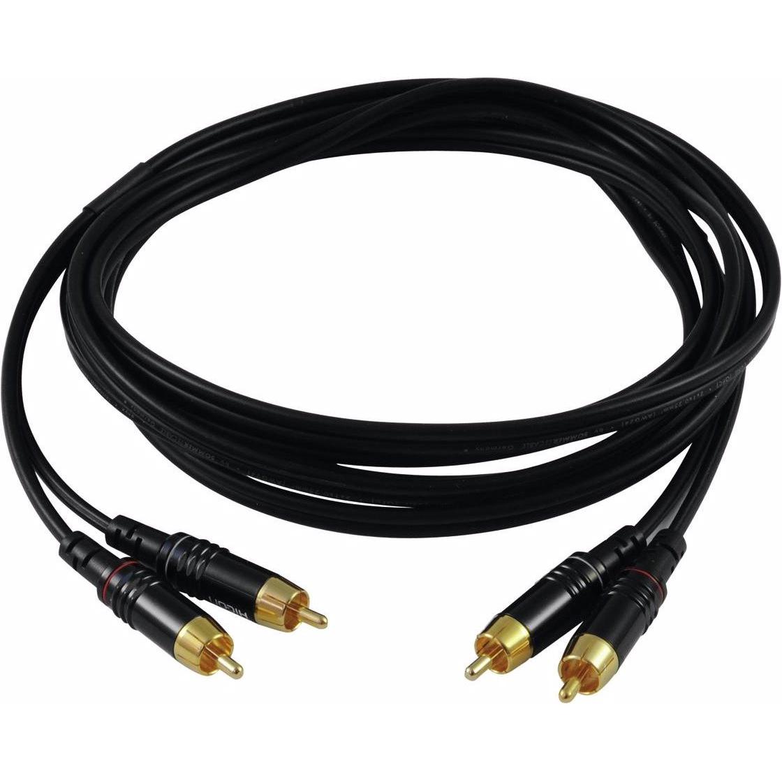 Thumbnail - Sommer Cable Cinch Kabel 2x2 3m sw Hicon (3 m, Cinch), Audio Kabel