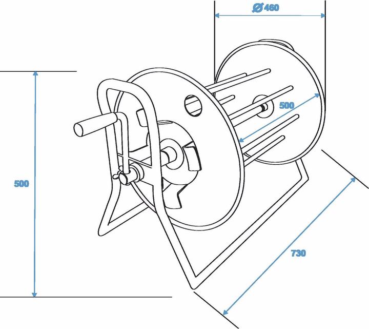 Actual product image Schill Cable drum SK4602.RM A=460/C=500