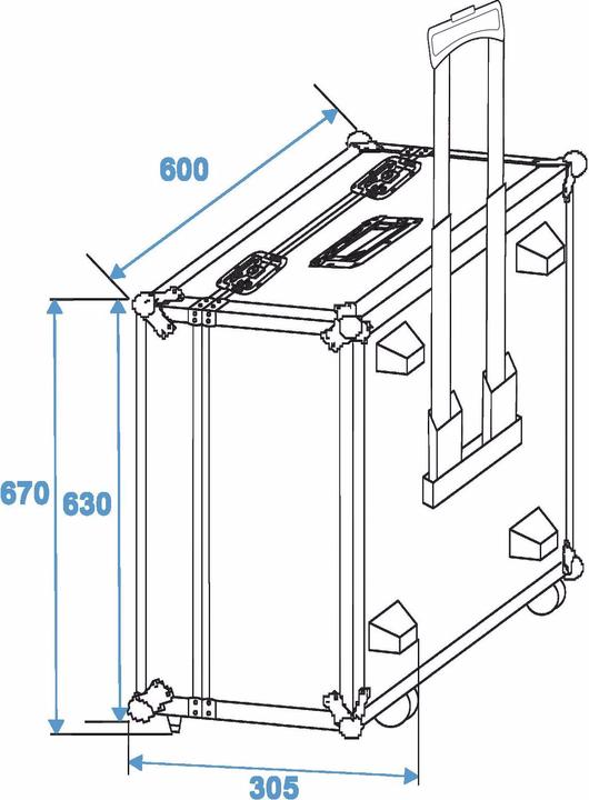 Produktbild Roadinger Flightcase 2x TS-150/TS-7/TS-255