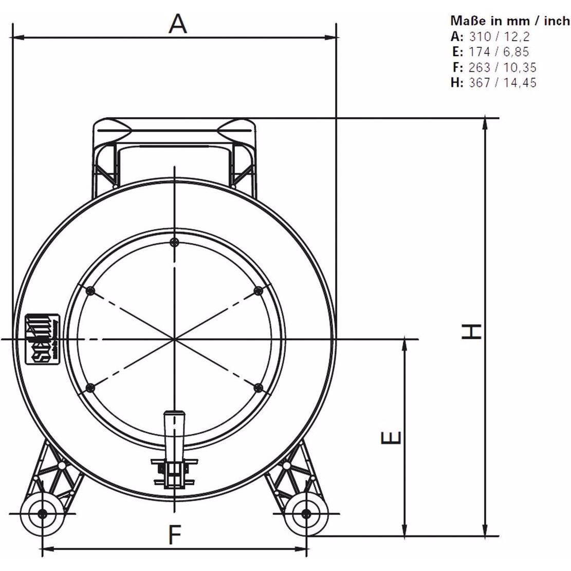 Thumbnail - Schill Kabeltrommel GT 310.SO (S/FTP, CAT6, 90 m), Netzwerkkabel