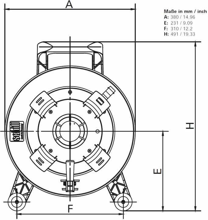 Produktbild Schill Kabeltrommel GT 380.RM