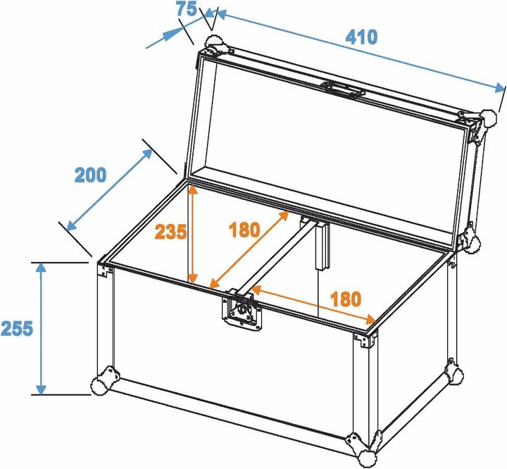 Produktbild Roadinger Flightcase 2x TMH-6/7/8/9 (Zubehör)
