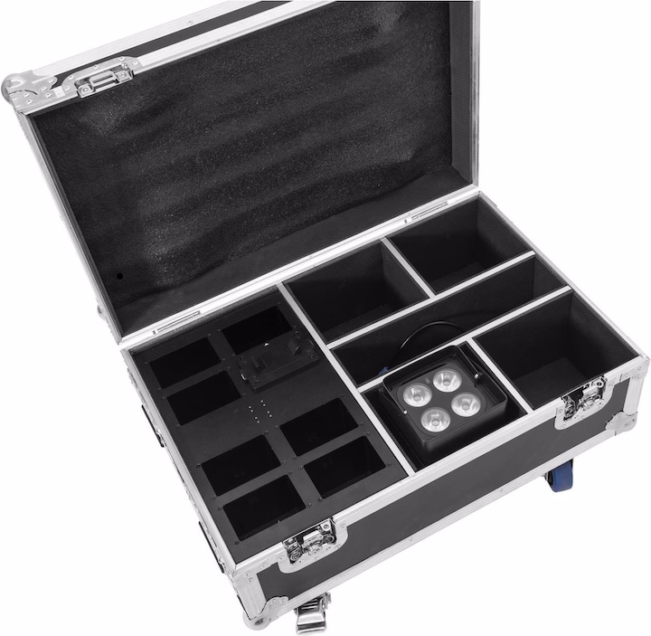 Produktbild Roadinger Flightcase 4x AKKU IP UP-4 Plus HCL Spot WDMX mit Ladefunktion (Zubehör)
