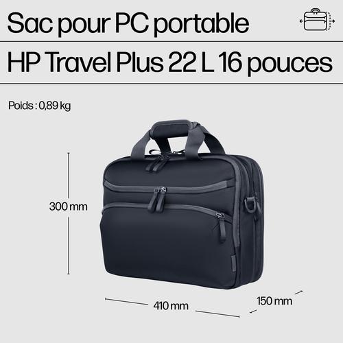 Image du produit HP Travel Plus 22L 16 Laptop Bag (16.10", Universel)