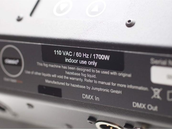 Actual product image Hazebase classic² standard fog machine 1600W 230V/50 Hz