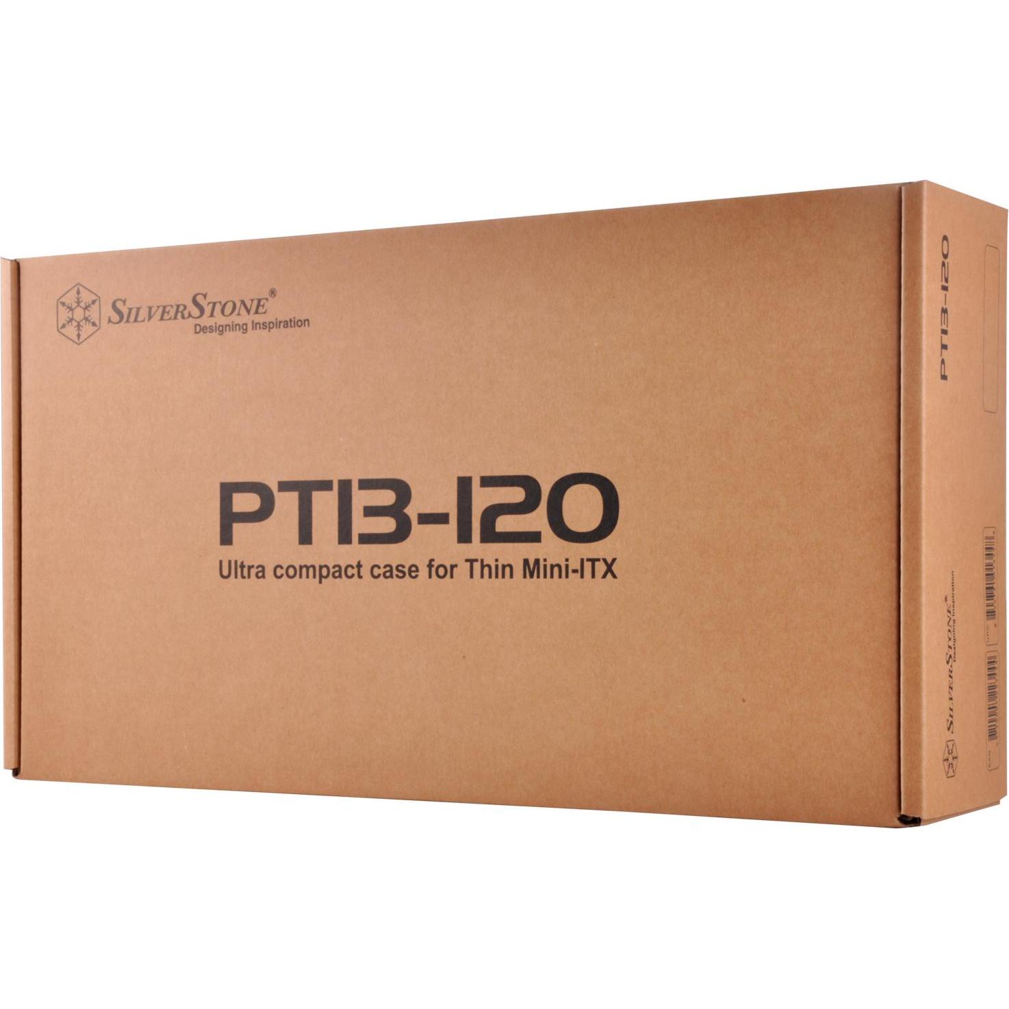 Thumbnail - Silverstone Petit PT13 (Thin Mini ITX), PC Gehäuse, Schwarz
