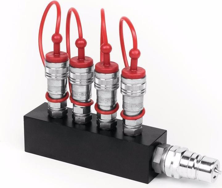 TCM CO2 Verteilerblock (4x3/8 in auf 1x3/8 out)