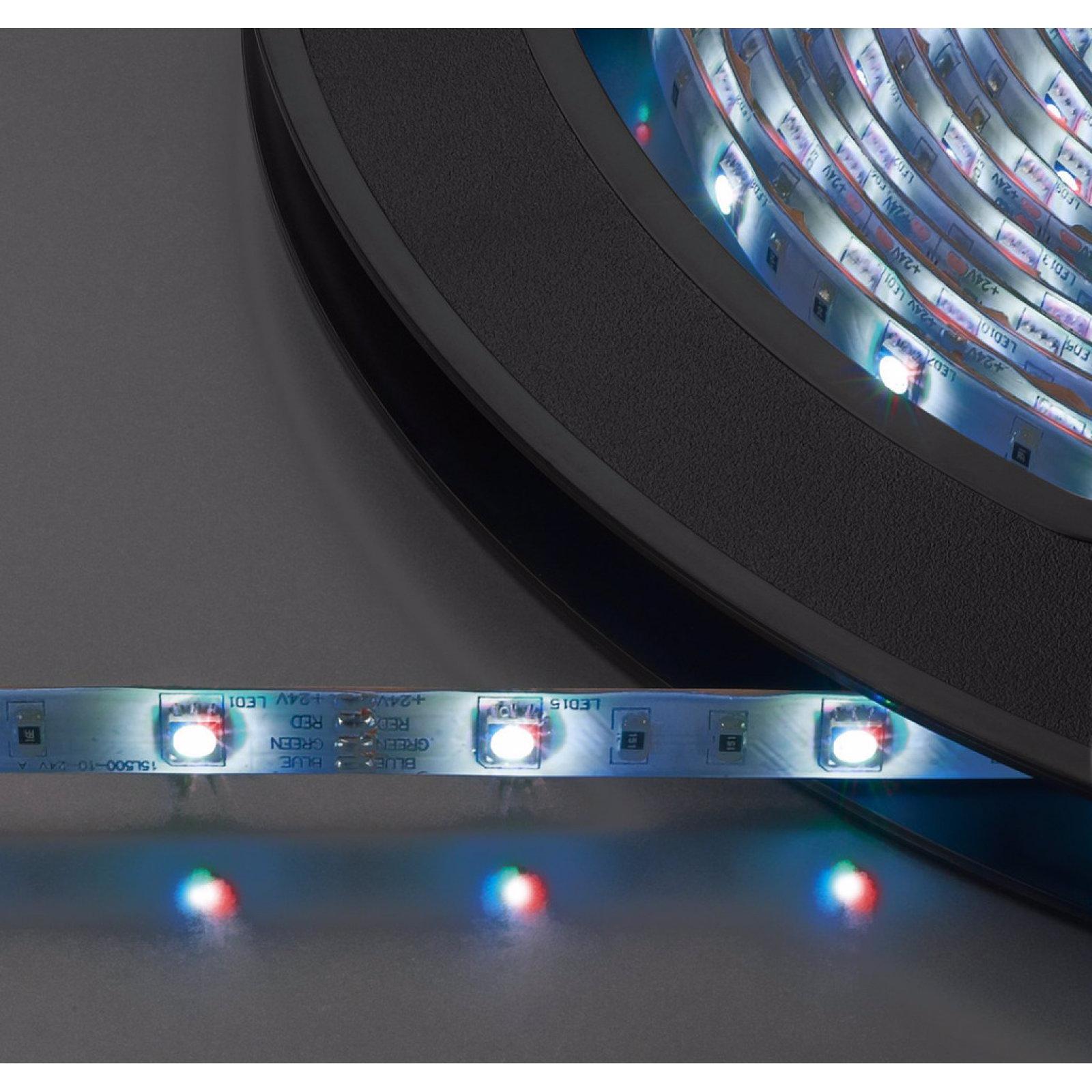Monacor, LED Streifen, Flexibler LED-Streifen, 24V, RGB, Outdoor IP65 (1000 cm, Outdoor)