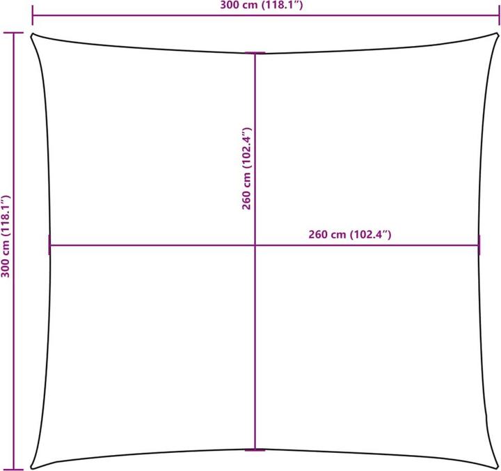 Produktbild vidaXL Sonnensegel (300 x 300 cm)