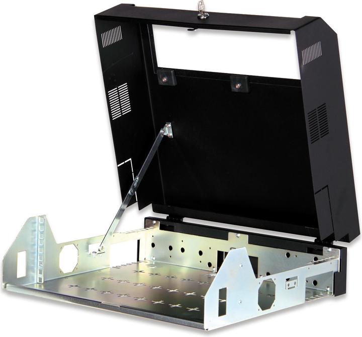 Productafbeelding Digitus wandkast 48,3 cm 19inch Slim Line 5U montage-optie 2U verticaal 3U horizontaal sc... (5 HE, 19 inch rek)