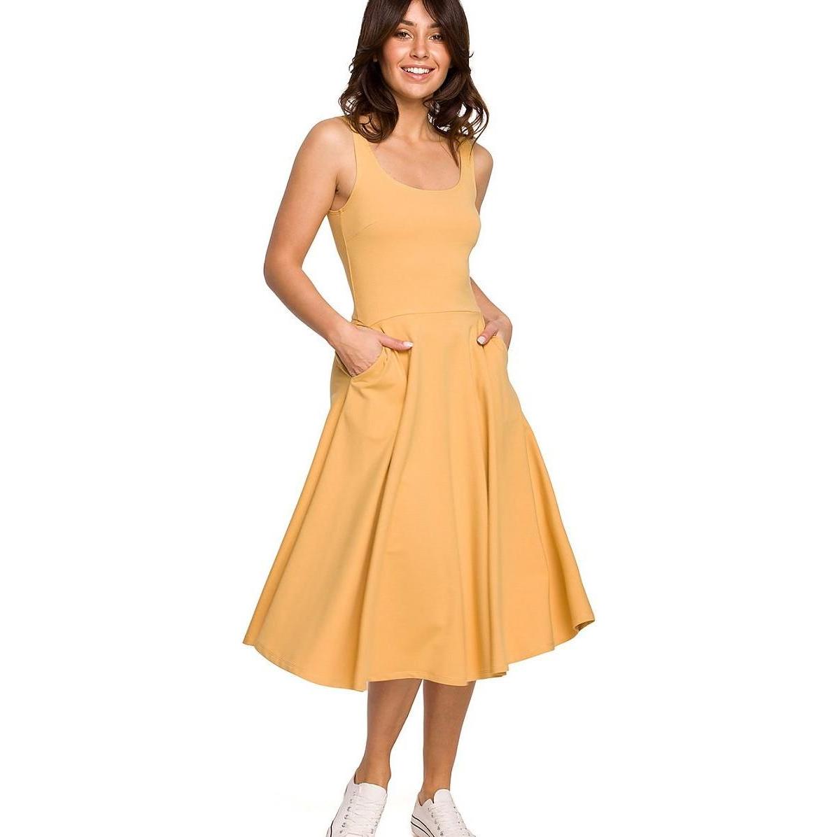 Be Wear, Kleider, Alltagskleid, Gelb, (M)