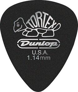 Dunlop Plectren Black Tortex 114 (12) (12 x)