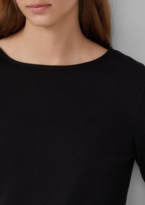 Produktbild s.Oliver Strickpullover Weicher Feinstrickpullover mit Rollkanten (36)