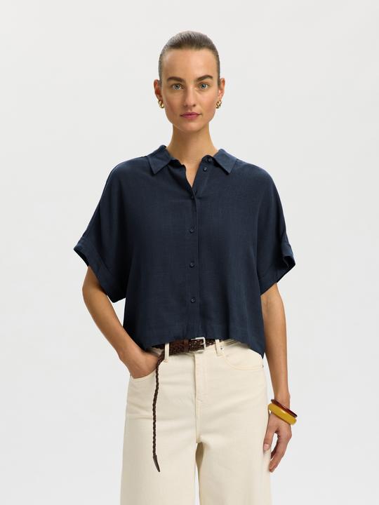 Produktbild Selected Cropped Kurzarmhemd (34)