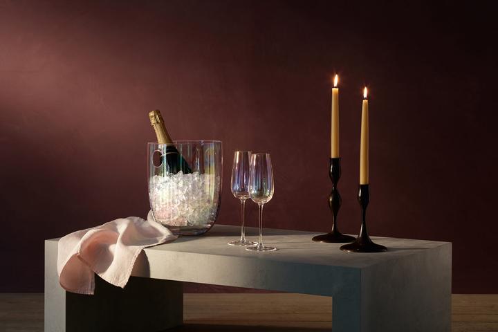 Actual product image LSA Pearl Champagne Set "Mother of Pearl" 250ml, H24.5cm (25 cl, 2 Glasses, Champagne glasses)