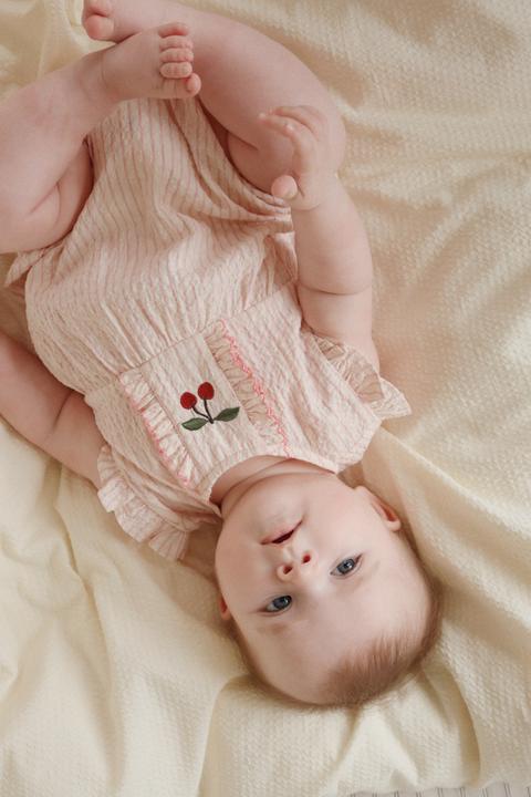 Produktbild Konges Slojd Ellie Strampler Peony Stripe (62)