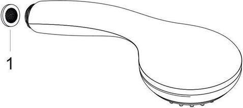 Produktbild hansgrohe HG Handbrause CROMETTA 85 DN 15 Green Strahlartormalstrahl chrom (1 Strahlarten, 17 l/min)