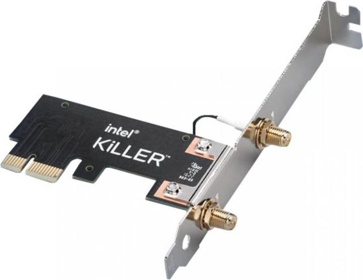 Immagine prodotto Intel Killer Wi-Fi 6E AX1675, Eingebaut, Kabellos, PCI Express, WLAN, Wi-Fi 6E (802.11ax), 2400 Mbit (Mini PCI Express)