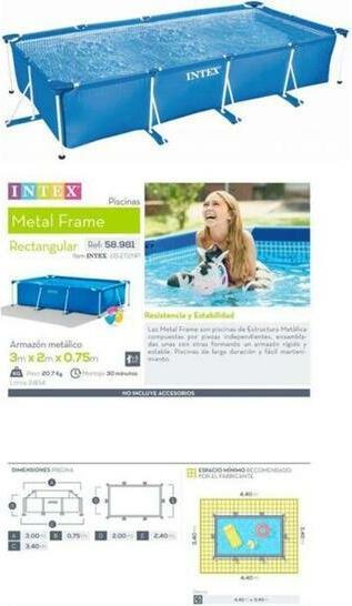 Produktbild Intex Rectangular Frame (300 x 200 x 75 cm)