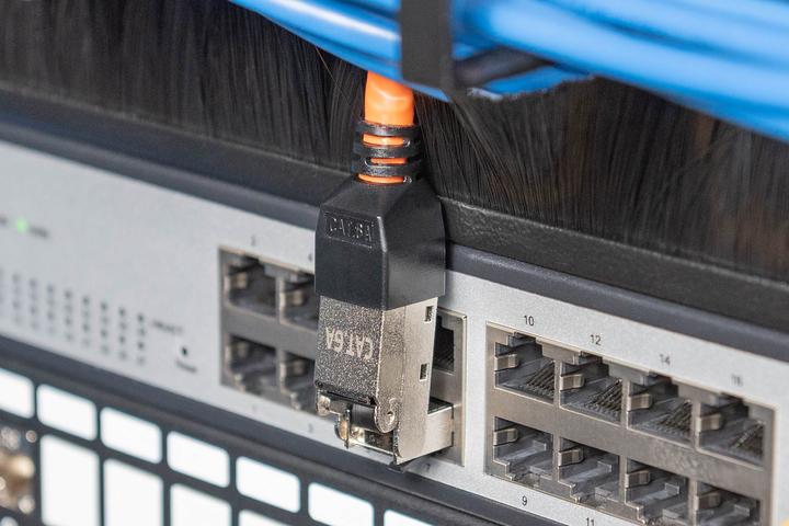 Actual product image Digitus CAT 6A Field Termination Plug bendable, STP with dust cap, bend relief (Network cable plug)