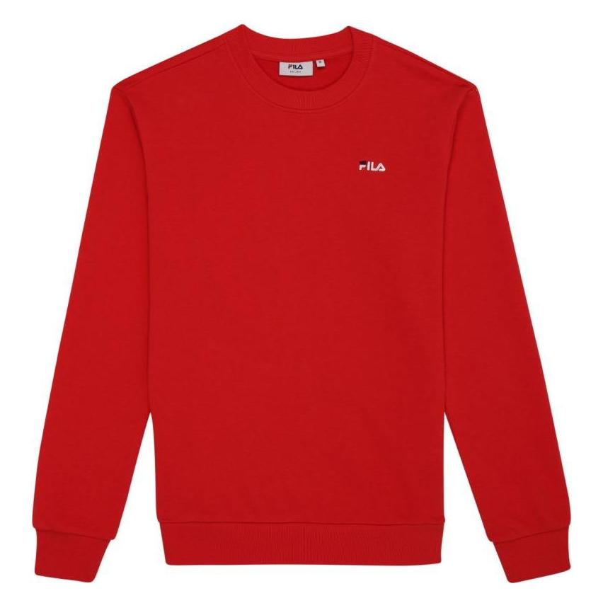 Fila, Springer, Leverano Regular Crew Sweatshirt, Rot, Rood, (L)