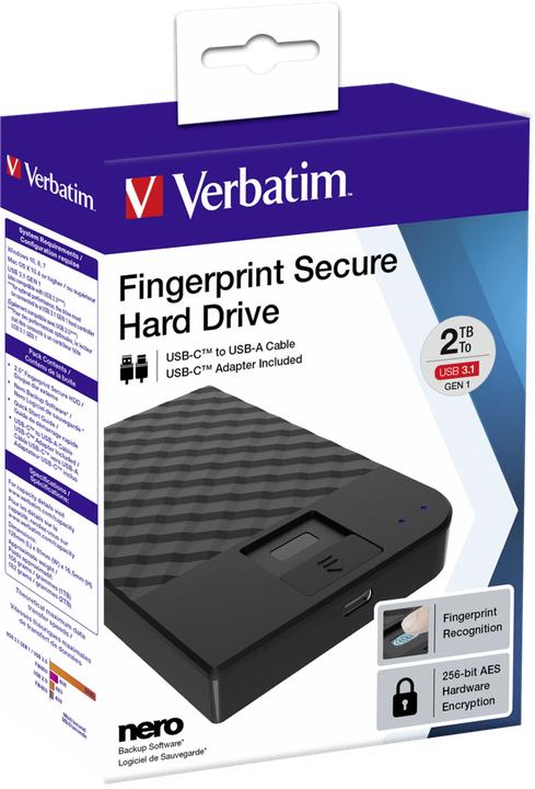 Produktbild Verbatim Fingerprint Secure (2 TB)