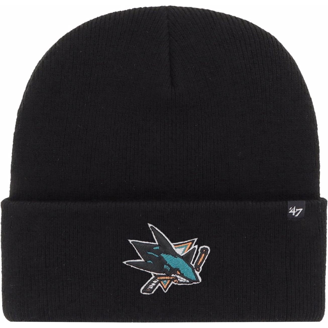 47 Brand, Uomini, Berretto, Beanie Haymaker San Jose Sharks, Nero