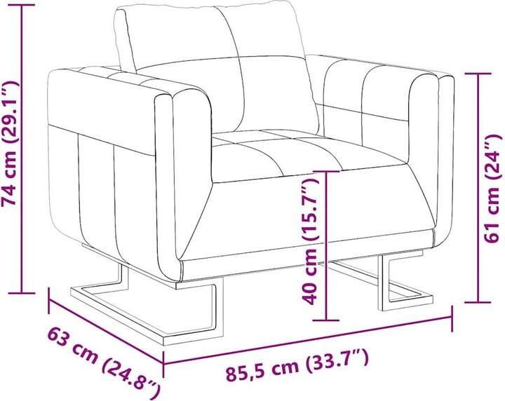 Produktbild vidaXL Seff