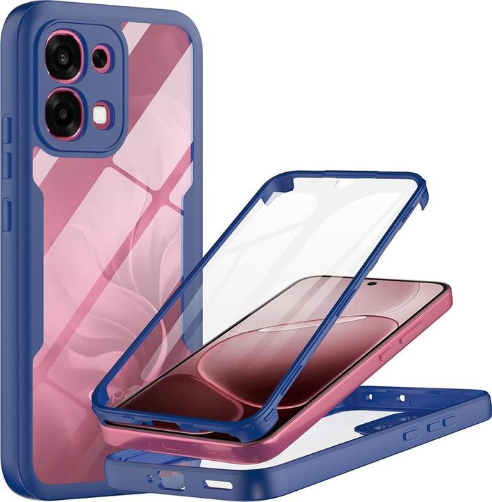 Actual product image Techsuit - ColorVerse 360 Series + Screen Protector - Oppo A6 Pro 4G / A6 Pro 5G - Blue (Oppo Reno 6 Pro 5G)