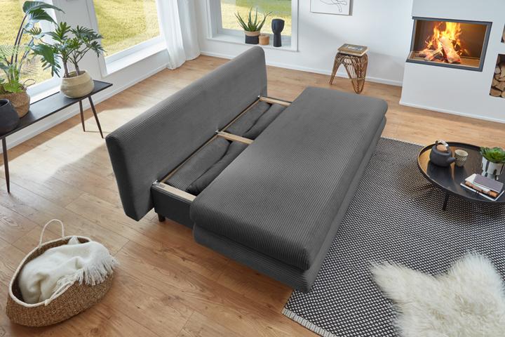 Produktbild Sun garden SO240/BERN Schlafsofa mit Stauraumfunktion und Kissen 190x92x93 cm