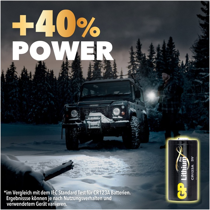 Actual product image GP Batteries Batteries (2 pcs., RCR123A, 1300 mAh)