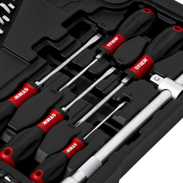 Image du produit Stier Valise à outils avec assortiment de 60 outils (60 pièces)