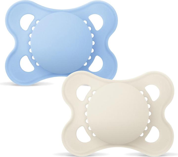 MAM - Orig Silk Pacifiers - Blue - 0-6 months (0 - 6 Months)