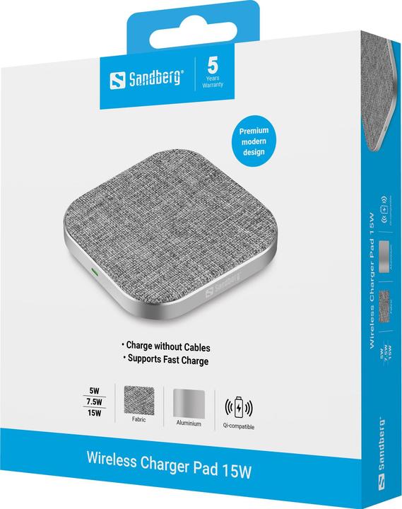 Actual product image Sandberg Wireless Charger Pad (15 W)
