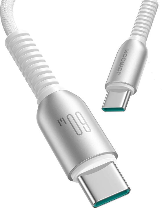 Produktbild Joyroom S-A51 Cutting-Edge Series 60W Fast Charging Data Cable (Type-C to Type-C) 1.2m-Light Gray (1.20 m, 60 W)