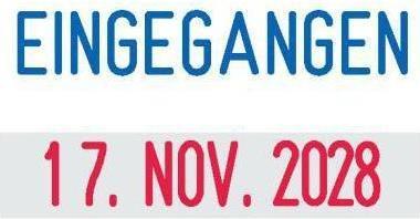 Actual product image Trodat Printy date stamp with storage text RECEIVED