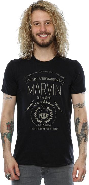 Actual product image Looney Tunes Mens Where's The Kaboom Marvin The Martian Cotton T-Shirt (3XL)