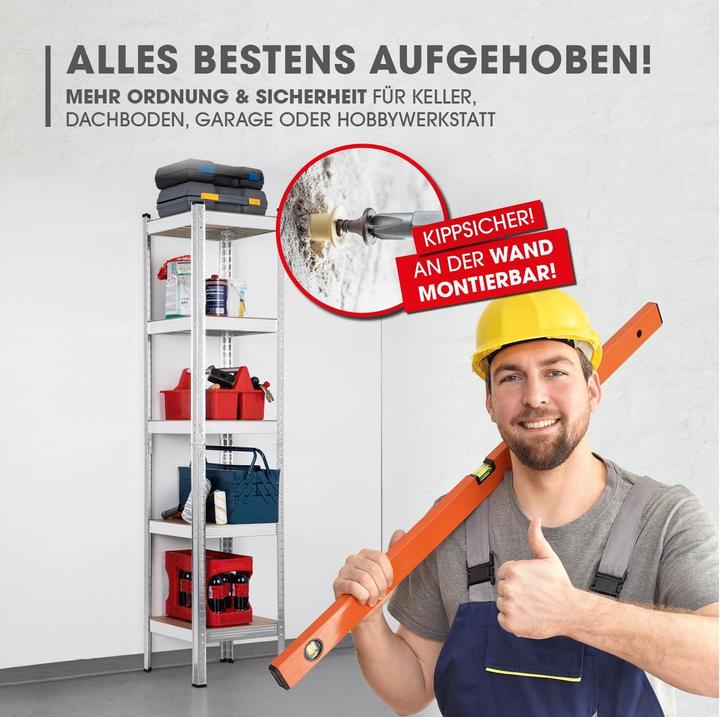 Actual product image Easymaxx Schwerlastregal