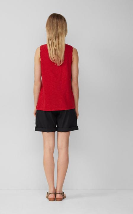 Actual product image S.Oliver T-Shirt Top mit Flammgarnstruktur und V-Ausschnitt (46)