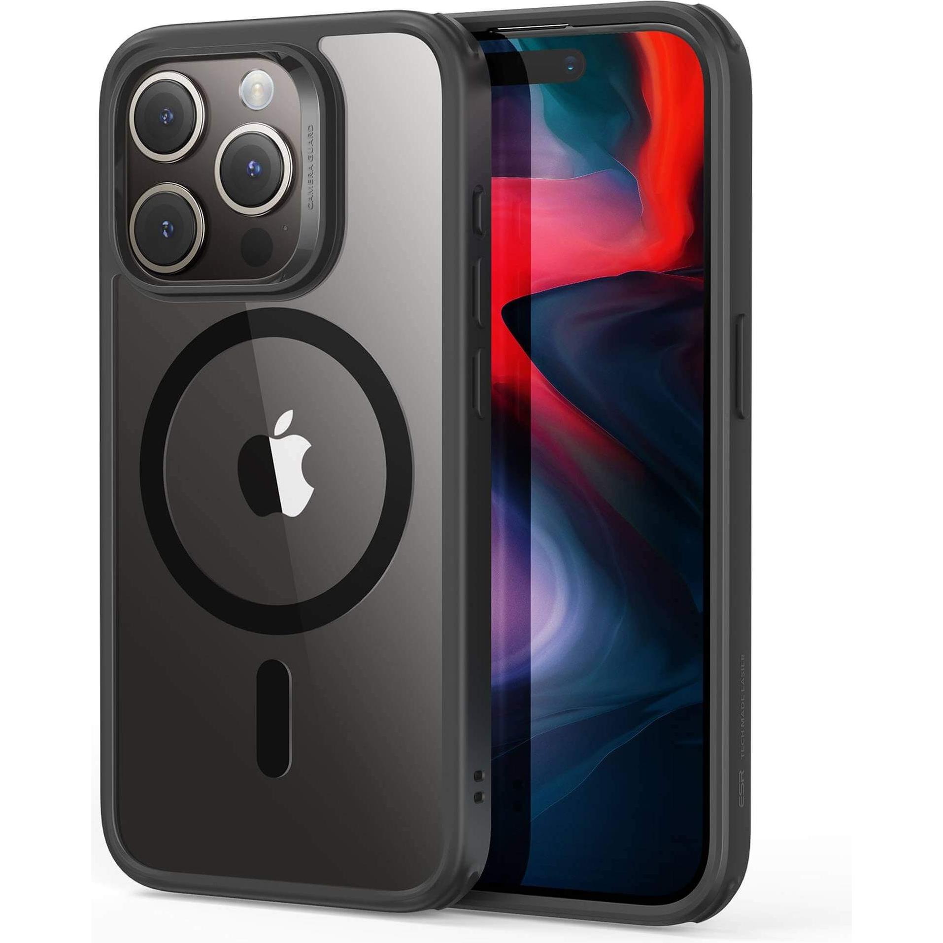 ESR Classic Hybrid HaloLock Case (Apple iPhone 15 Pro), Smartphone Hülle, Transparent