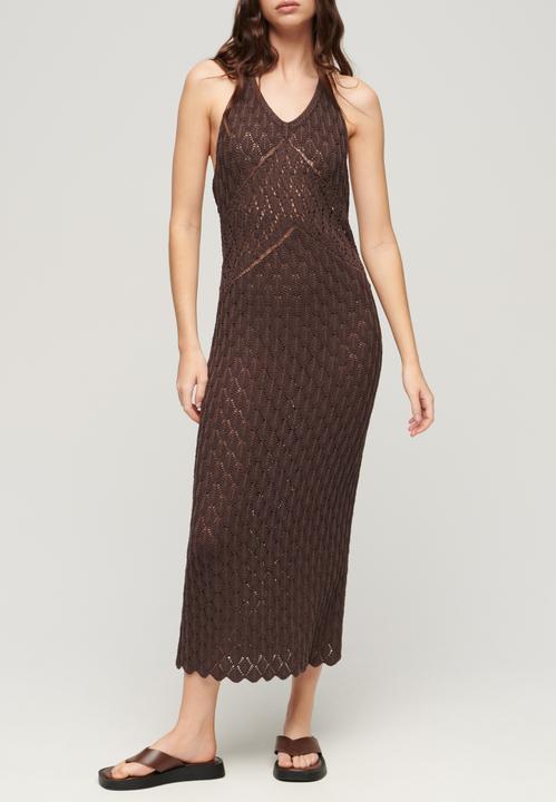 Produktbild Superdry Häkel-Maxikleid mit Nackenträger (L)