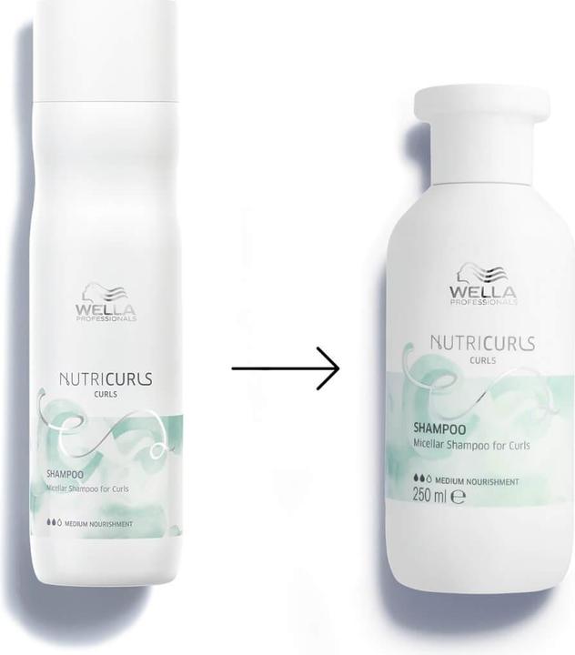 Produktbild Wella Professionals Nutricurls Curls Shampoo 250ml (250 ml, Flüssiges Shampoo)