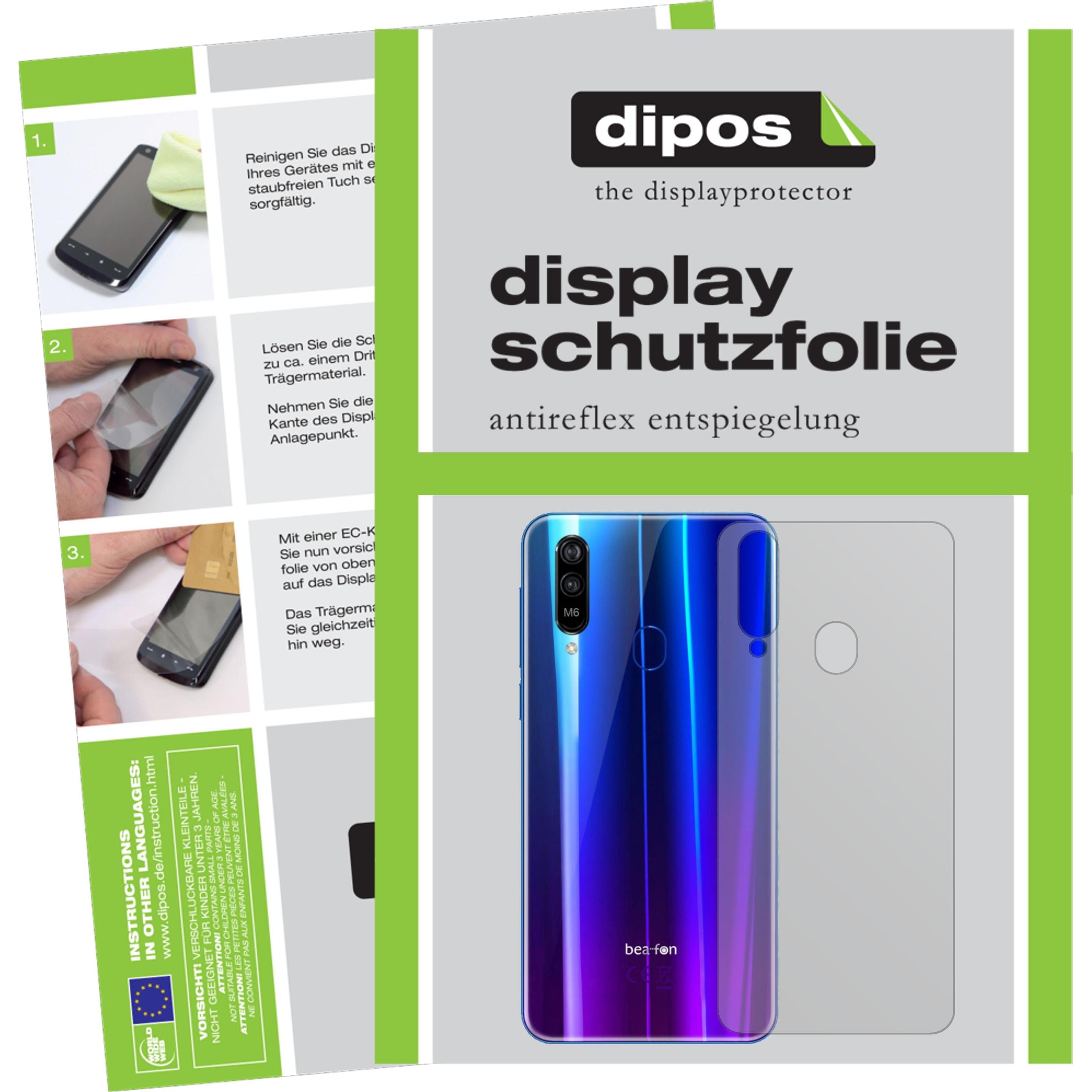 Dipos Displayschutzfolie Antireflex (2 Stück, Beafon M6), Smartphone Schutzfolie, Transparent