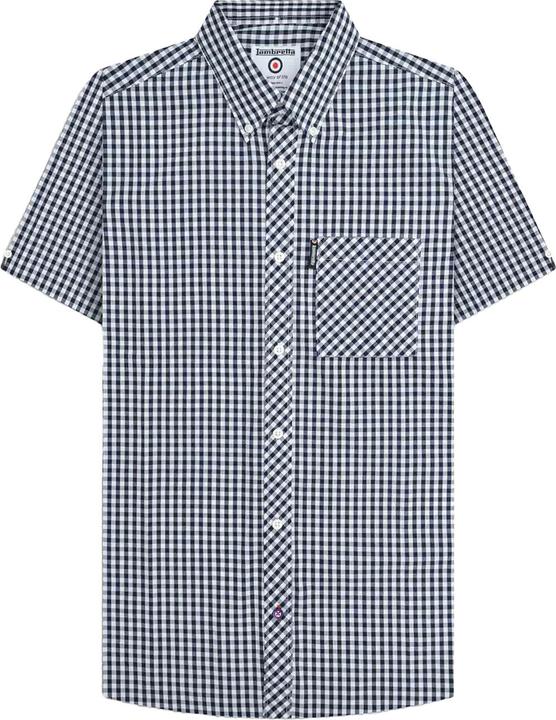 Navy blue/white