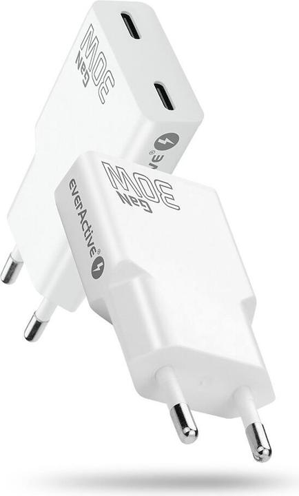 Produktbild Everactive 30W 2xUSB-C-Wandladegerät (30 W, 2 Ports)