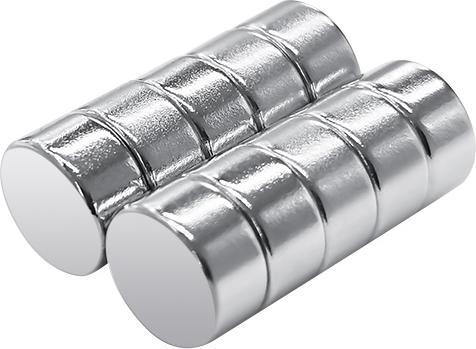 Produktbild RS PRO Neodym Magnet, Scheibe, 8mm x 4mm (10x)