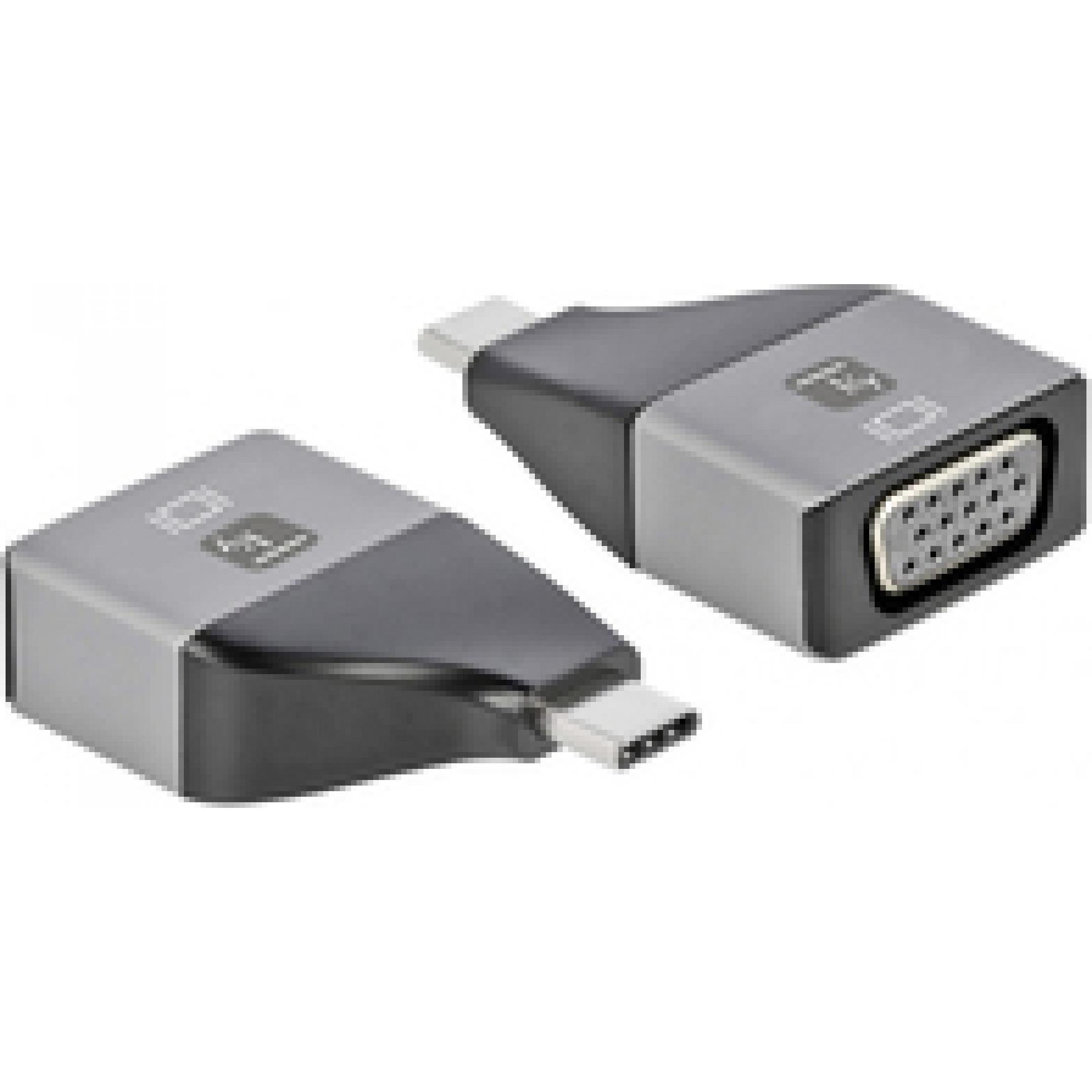 Techly Nero Adattatore Da Usb-C M A Vga F (2.61 Cm), Adattatore Dati + Video,