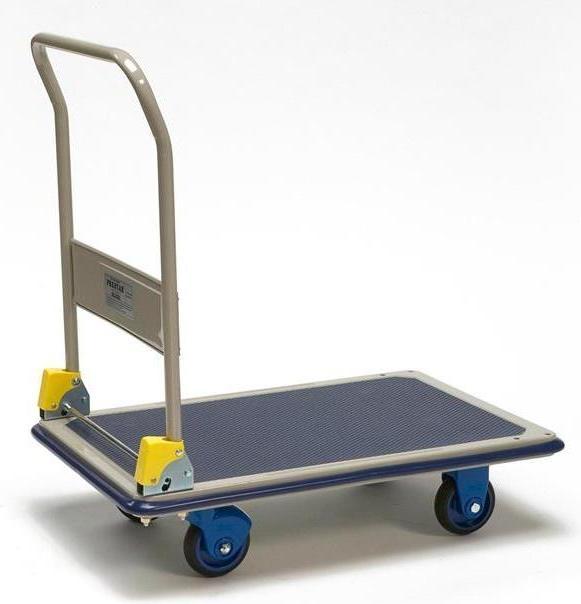 Actual product image Transpak Platform trolley dimensions 920x610mm w.2 swivel castors/2 fixed castors (300 kg)
