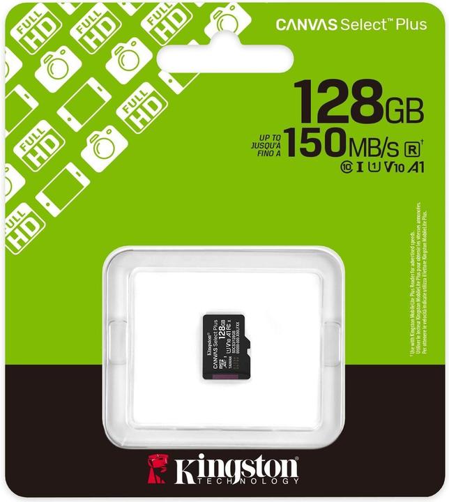 Produktbild Kingston Canvas Select Plus (128 GB, microSDXC, U1, UHS-I)